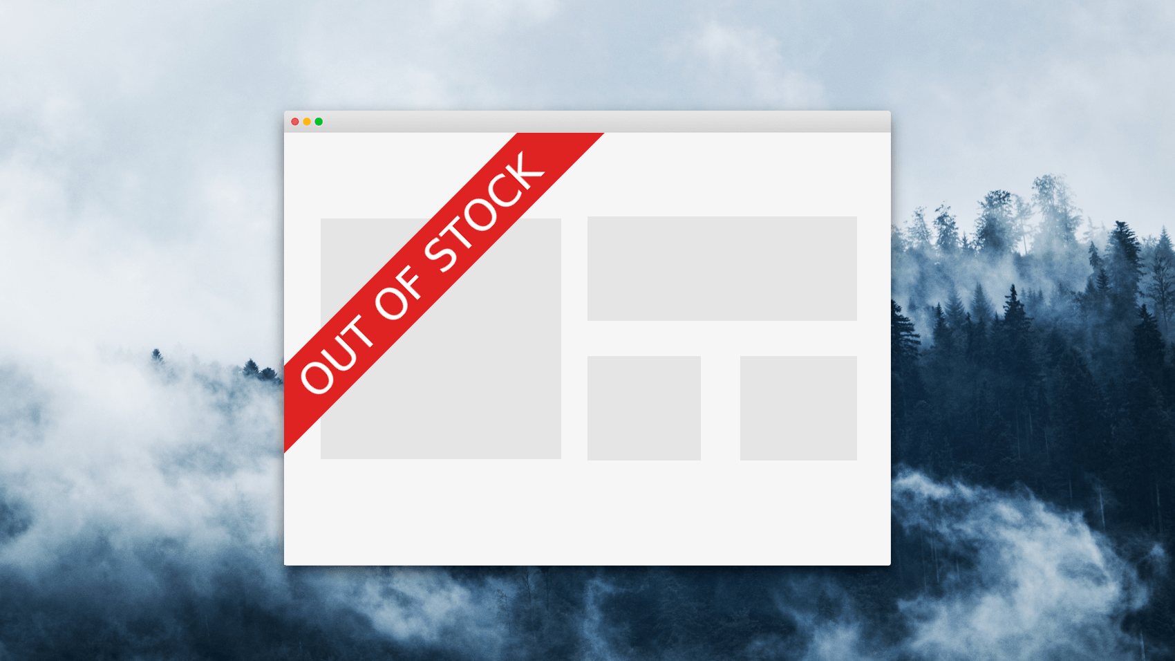 An illustrative image of an out of stock item.