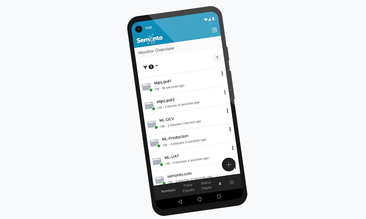 Screenshot of the new Android app