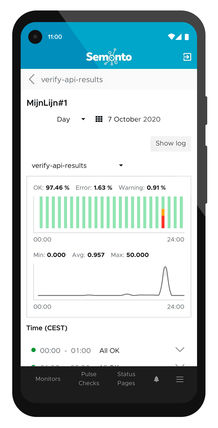 Mock up of Semonto on Android