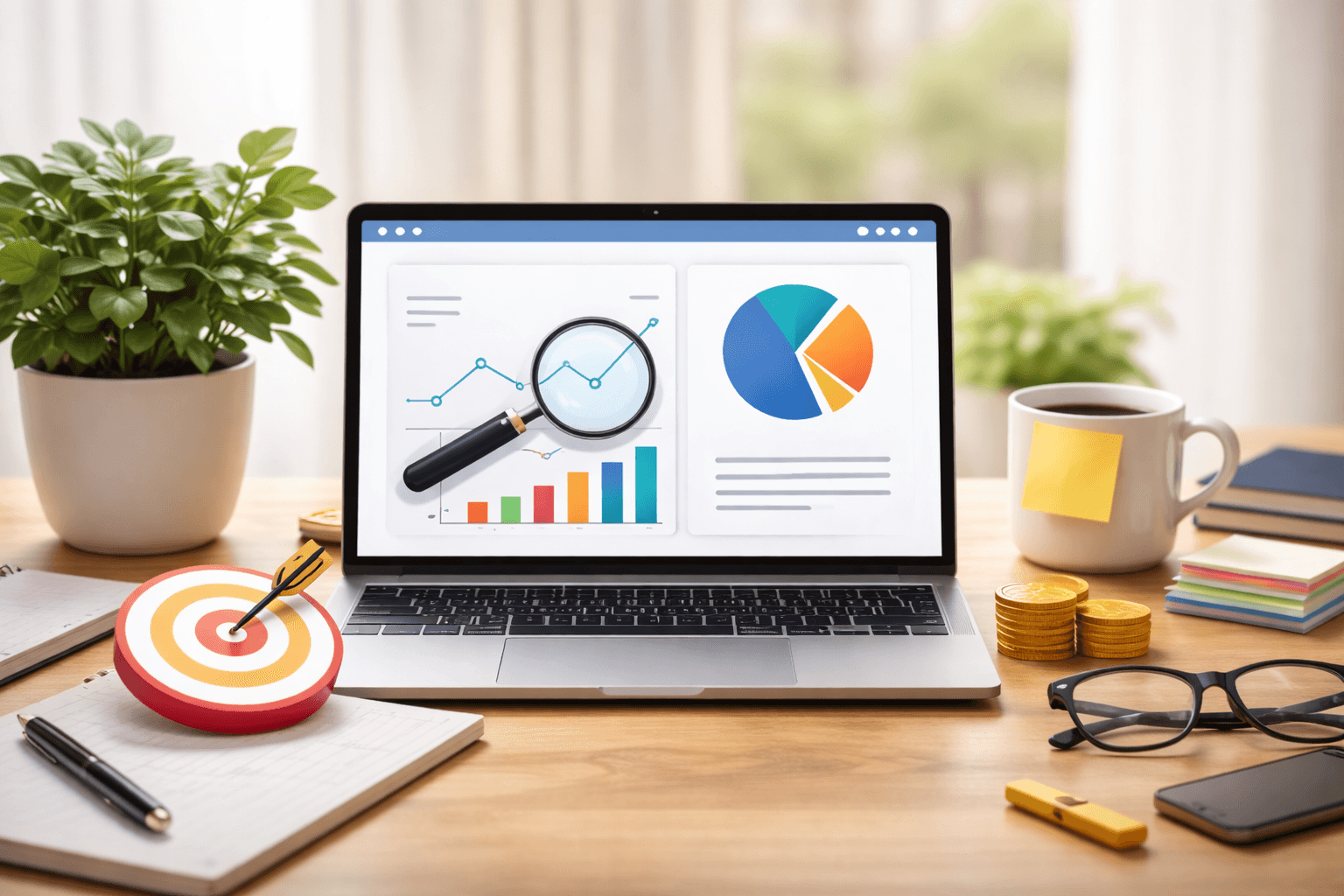 Illustration of website metrics