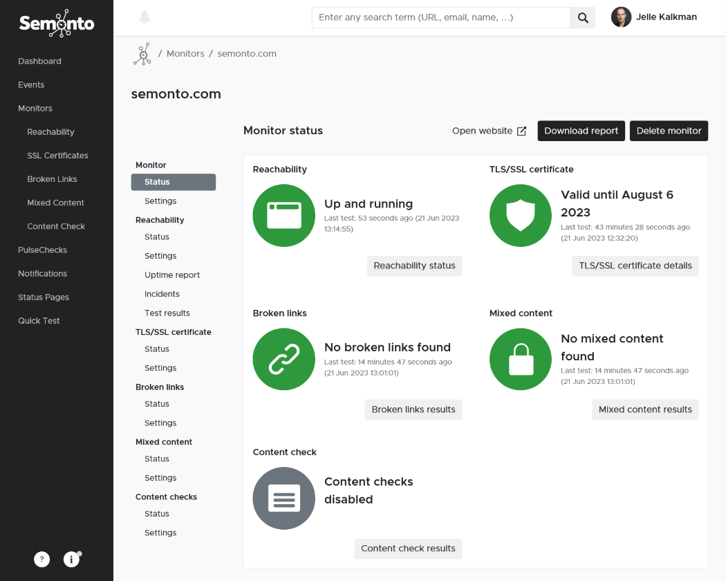 Screenshot of Semonto