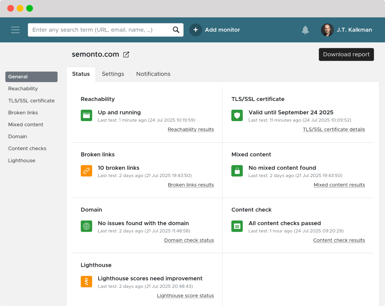 Screenshot of Semonto