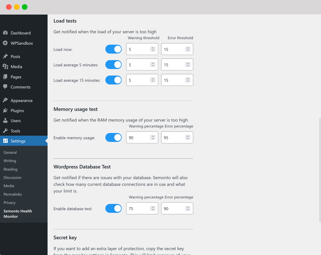 Semonto WordPress plugin